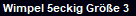 Wimpel 5eckig Gre 3